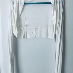 White Long Sleeve Shrug